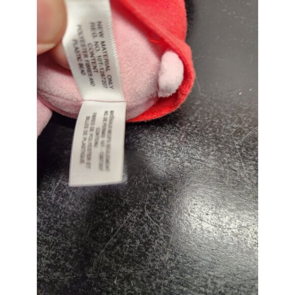 Ty Peppa Pig Plush Toy With Teddy Bear 8" Soft Pink & Red Stuffed Animal - Picture 7 of 9